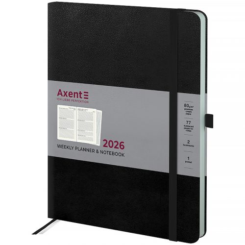 Щотижневик 2026 Grand Strong, 195*255, чорний  мініатюра фото 1