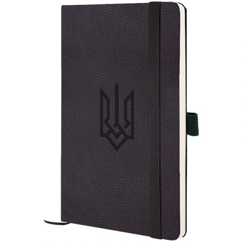 Книга записна Partner Soft Skin,125*195, 96арк, кліт, Герб  мініатюра фото 1