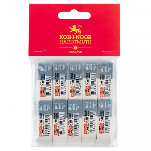 Гумка комбінована SunPearl, 6541/80 (полібег 10шт)  мініатюра фото 1