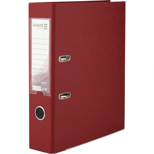 Регистратор одностор.  PP 7,5 cм, собр, вишнев  мініатюра фото 1