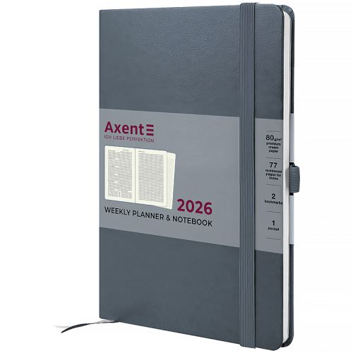 Щотижневик 2026 Prime Strong, 145*210, сірий  мініатюра фото 1