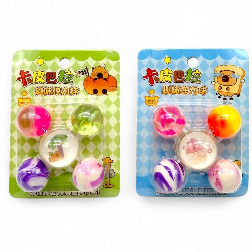 Мʼяч-стрибун 5штук на планшеті (мікс видів)  мініатюра фото 1