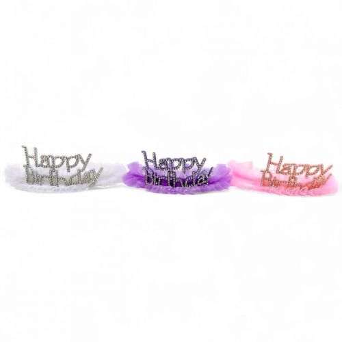 Обруч на голову Корона ажурна зі стразами (мікс)  мініатюра фото 1