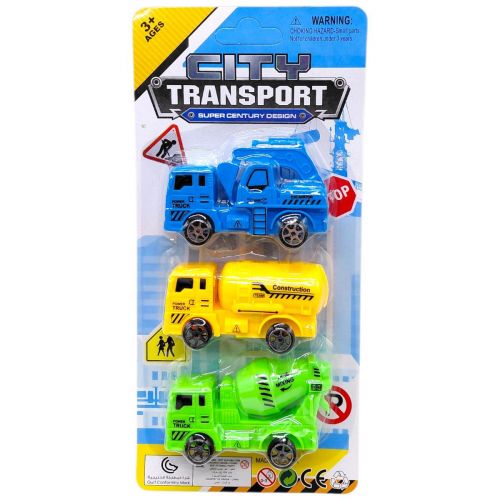 Набір машинок "Міський транспорт" 8 см  мініатюра фото 1