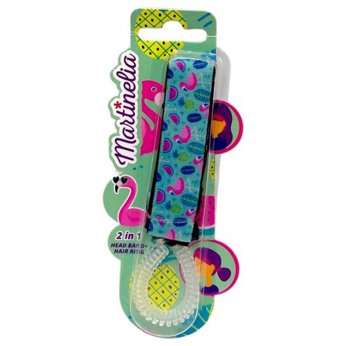 Обруч з резинкою для волосся (ФЛАМІНГО)  мініатюра фото 1