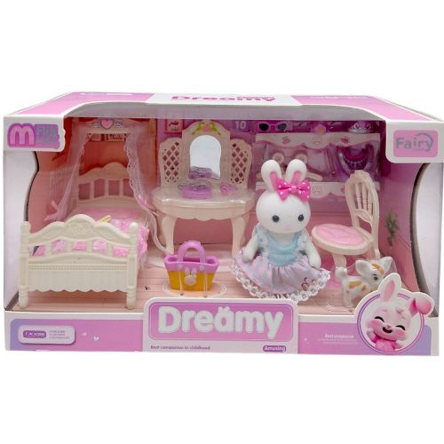 НАБІР МЕБЛІВ З ФЛОКСОВОЮ ФІГУРКОЮ "DREAMY" (ВИД1)  мініатюра фото 1