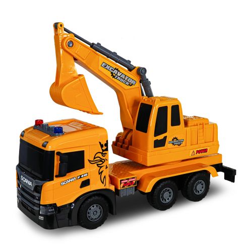 Автомодель серії Super Big Truck – Екскаватор Scania (світло, звук)  мініатюра фото 1