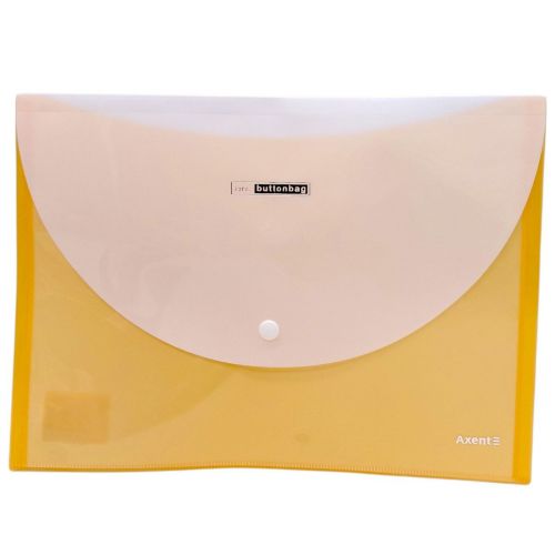 Папка пластикова на кнопці А4 (ПОМАРАНЧЕВА)  мініатюра фото 1