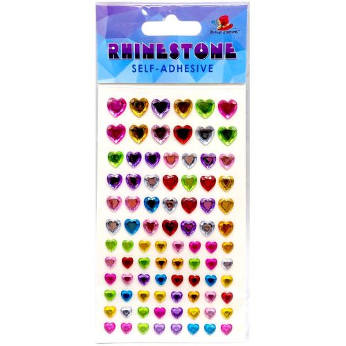 Стрази самоклеючі, "Сердечка" 13х7,5 см  мініатюра фото 1