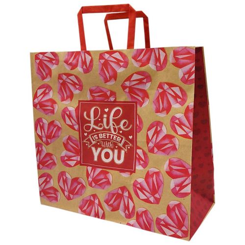 Пакет паперовий КРАФТ 32х15х30 см  мініатюра фото 1