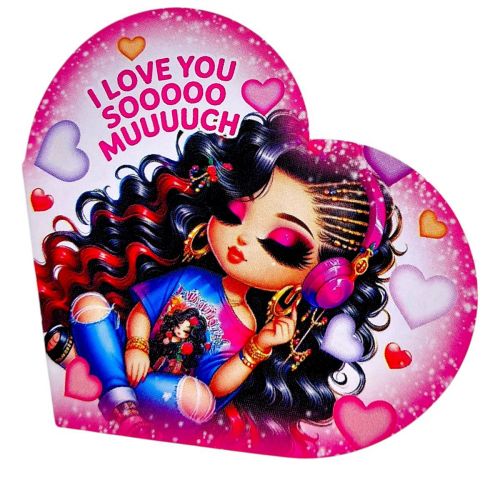 Листівка вітальна "Валентинка" 13,1х7,1 см (10 штук)  мініатюра фото 1