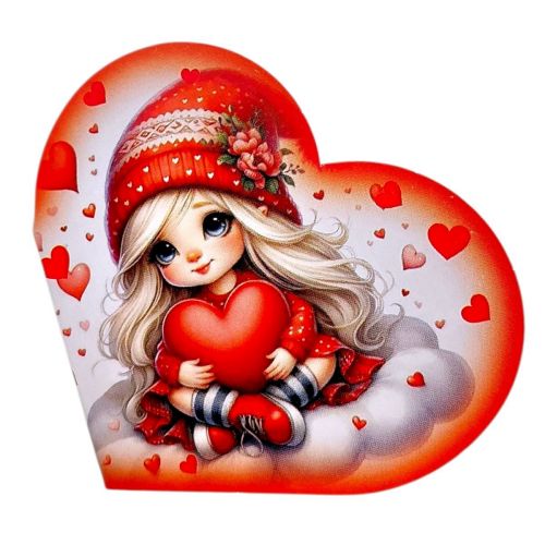 Листівка вітальна "Валентинка" 13,1х7,1 см (10 штук)  мініатюра фото 1