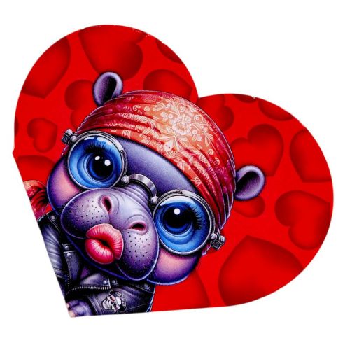 Листівка вітальна "Валентинка" 13,1х7,1 см (10 штук)  мініатюра фото 1