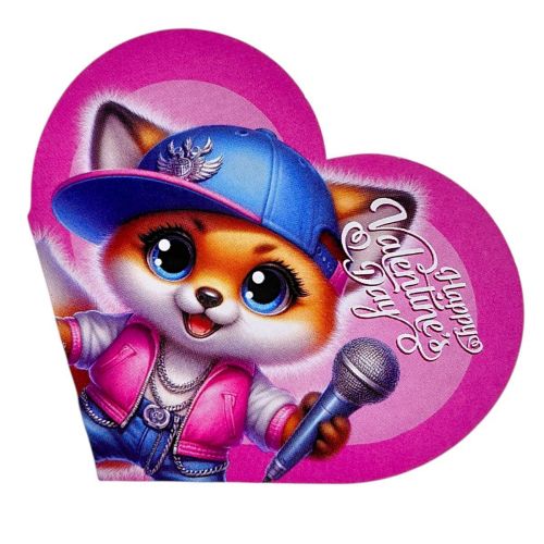 Листівка вітальна "Валентинка" 13,1х7,1 см (10 штук)  мініатюра фото 1