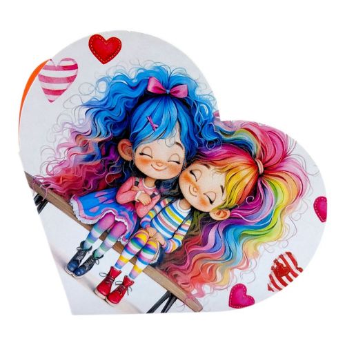 Листівка вітальна "Валентинка" 15,1х8,2 см  мініатюра фото 1