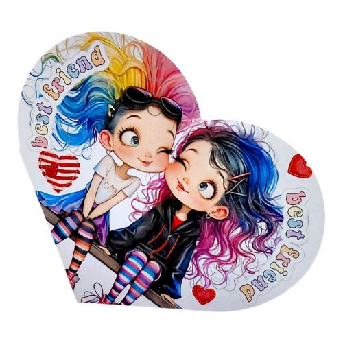 Листівка вітальна "Валентинка" 15,1х8,2 см  мініатюра фото 1