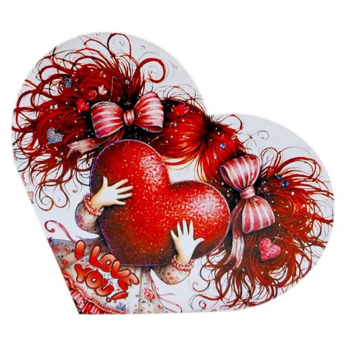 Листівка вітальна "Валентинка" 15,1х8,2 см  мініатюра фото 1