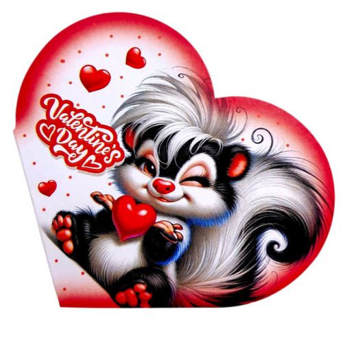 Открытка поздравительная "Валентинка" 15,1х8,2 см.  мініатюра фото 1