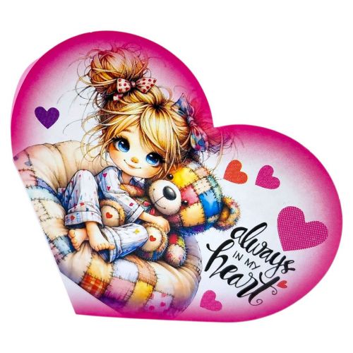 Листівка вітальна "Валентинка" 17,3х9. 4 см  мініатюра фото 1