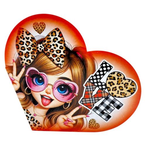 Листівка вітальна "Валентинка" 17,3х9. 4 см  мініатюра фото 1