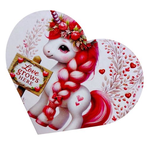 Открытка поздравительная "Валентинка" 17,3х9,4 см.  мініатюра фото 1