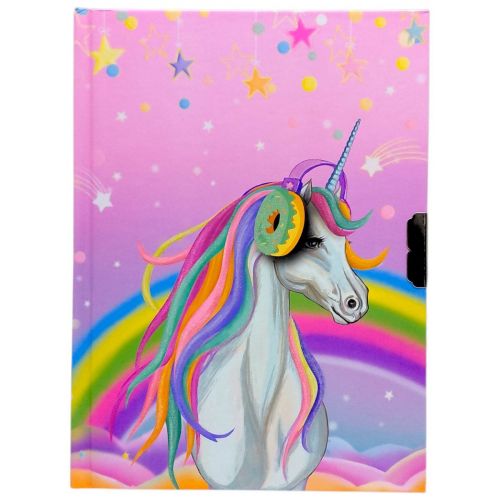 Блокнот дитячий на замочку 178x133 mm, 70g, 56 л, Єдиноріг  мініатюра фото 1