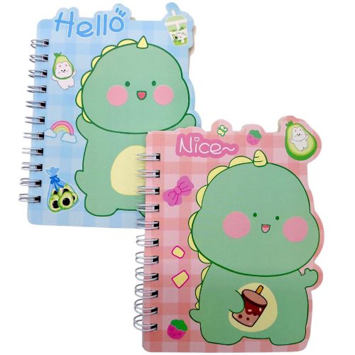 Блокнот на пружині "Динозаврик" 12x12 см, 60 арк (мікс видів)  мініатюра фото 1