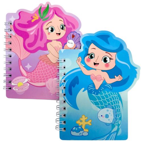 Блокнот на пружині "Русалка" 12x12 см, 60 арк (мікс видів)  мініатюра фото 1