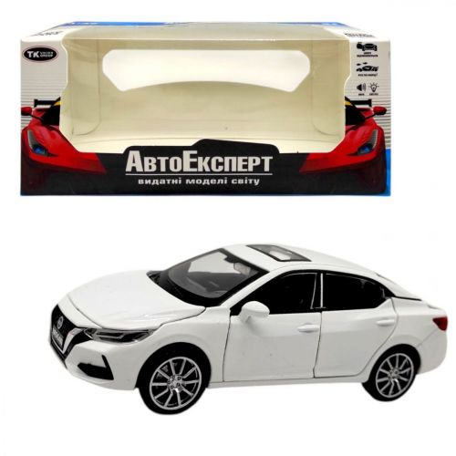Уценка.  Машинка "Авто Эксперт", 1:32, звук, свет, инерция, открывается дверь (БЕЛЫЙ) Повреджена упаковка  мініатюра фото 1