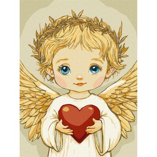 Картина по номерам "Сердце ангела" 30х40см  мініатюра фото 1
