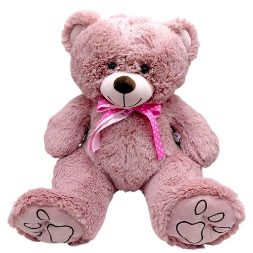 Мʼяка іграшка Ведмедик Макс 45 см.  (РОЖЕВИЙ)  мініатюра фото 1
