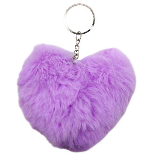 МЯГКИЙ БРЕЛОК "СЕРДЦЕ" (СИРЕНЕВЫЙ)  мініатюра фото 1