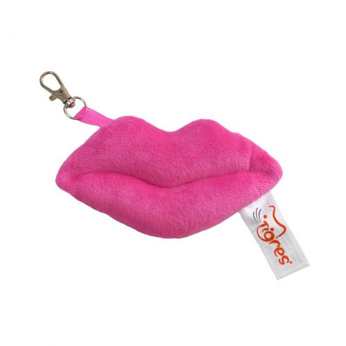 Брелок "Губы" розовые, 12 см  мініатюра фото 1