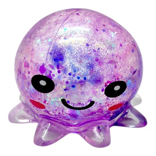 Антистресс жвачка-тянучка Осьминог 5,5 см (ФИОЛЕТОВЫЙ)  мініатюра фото 1