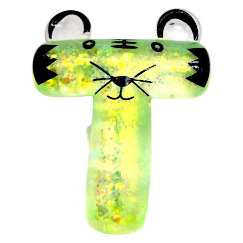 Антистресс жвачка-тянучка "Алфавит" 9 см (ЗЕЛЕНАЯ)  мініатюра фото 1