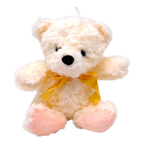 МʼЯКА ІГРАШКА "КОЛЬОРОВИЙ ВЕДМЕДИК" 20 СМ (КРЕМОВИЙ)  мініатюра фото 1