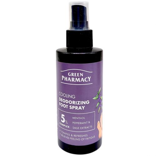 Спрей-антиперспірант для ніг "Green Pharmacy" 150 мл охолоджуючий  мініатюра фото 1