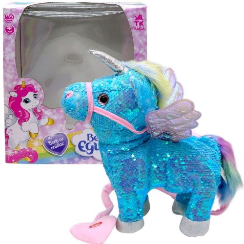 Інтерактивна іграшка "Веселий Єдиноріг" (БЛАКИТНИЙ)  мініатюра фото 1