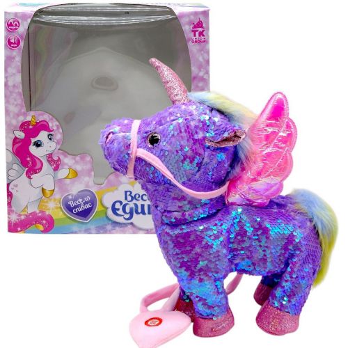 Інтерактивна іграшка "Веселий Єдиноріг" (ФІОЛЕТОВИЙ)  мініатюра фото 1