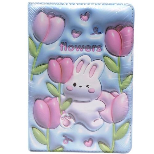 Блокнот 3D. Кролик, ФОРМАТ А5 (БЛАКИТНИЙ)  мініатюра фото 1