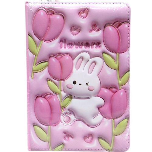 Блокнот 3D. Кролик, ФОРМАТ А5 (РОЖЕВИЙ)  мініатюра фото 1