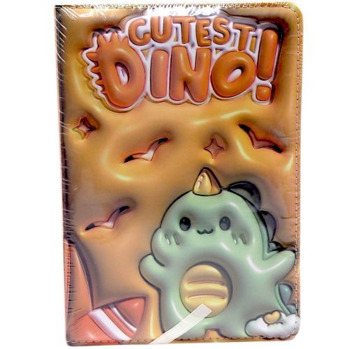 Блокнот 3D. Діно, ФОРМАТ А5 (ПОМАРАНЧЕВИЙ)  мініатюра фото 1