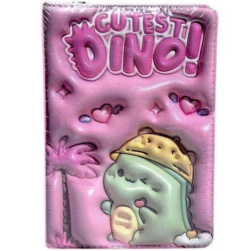 Блокнот 3D. Діно, ФОРМАТ А5 (РОЖЕВИЙ)  мініатюра фото 1