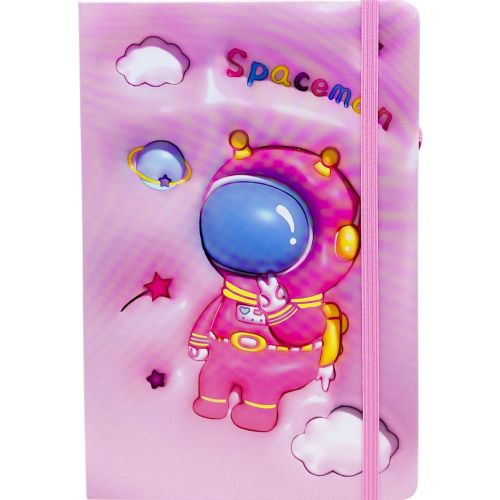 Блокнот "SPACEMAN" тверда обкладинка, А5 (РОЖЕВИЙ)  мініатюра фото 1