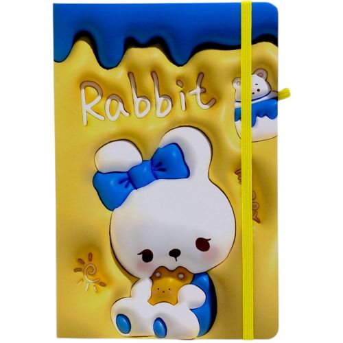 Блокнот "Кролик" тверда обкладинка, А5 (ЖОВТИЙ)  мініатюра фото 1