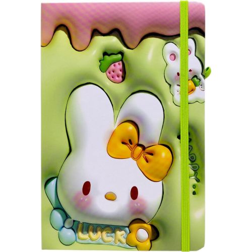 Блокнот "Кролик" тверда обкладинка, А5 (ЗЕЛЕНИЙ)  мініатюра фото 1