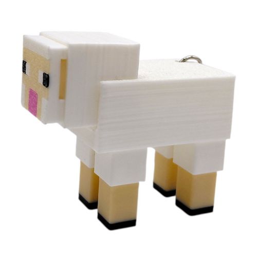 Брелок 3d друк "Minecraft: Вівця"  мініатюра фото 1