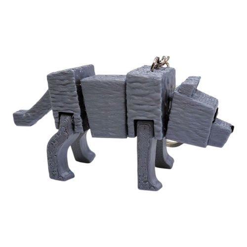 Брелок 3d печать "Minecraft: Волк"  мініатюра фото 1