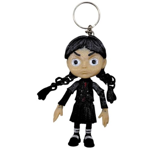 Брелок 3d друк "Вендздей"  мініатюра фото 1