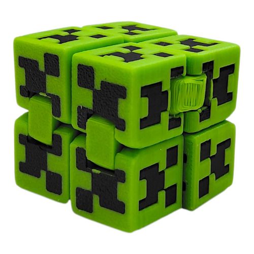 Антистрес 3d друк "Куб нескінченності (Кріпер Minecraft)"  мініатюра фото 1